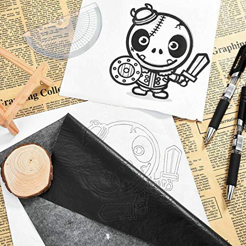 Papier carbone A4 lot de 100 feuilles noir transfert à la main