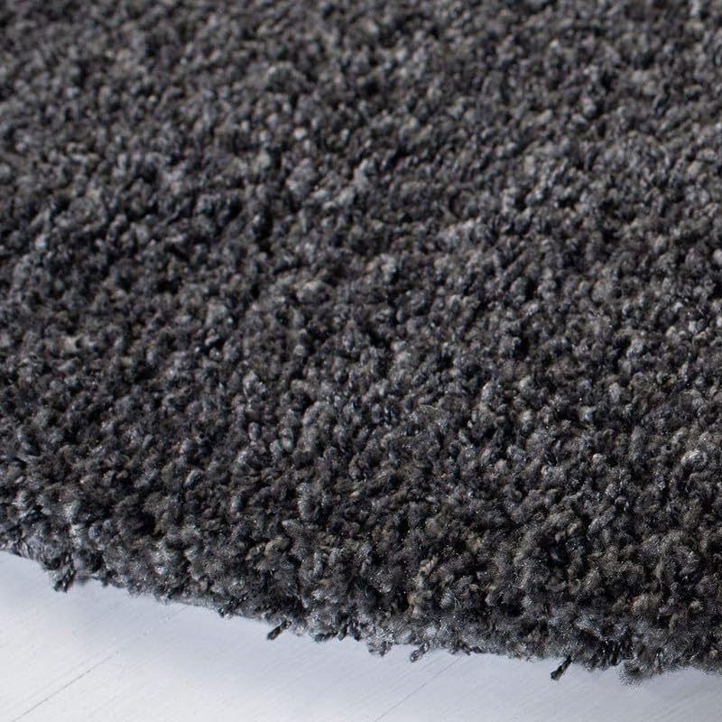 Image of Shaggy Area Rug - Extra Plush Luxury Carpet, Super Soft & Cozy Feel| Perfect for Living Room, Bedroom, and Stylish Home Decor- Dark Grey (7 x 10 ft)