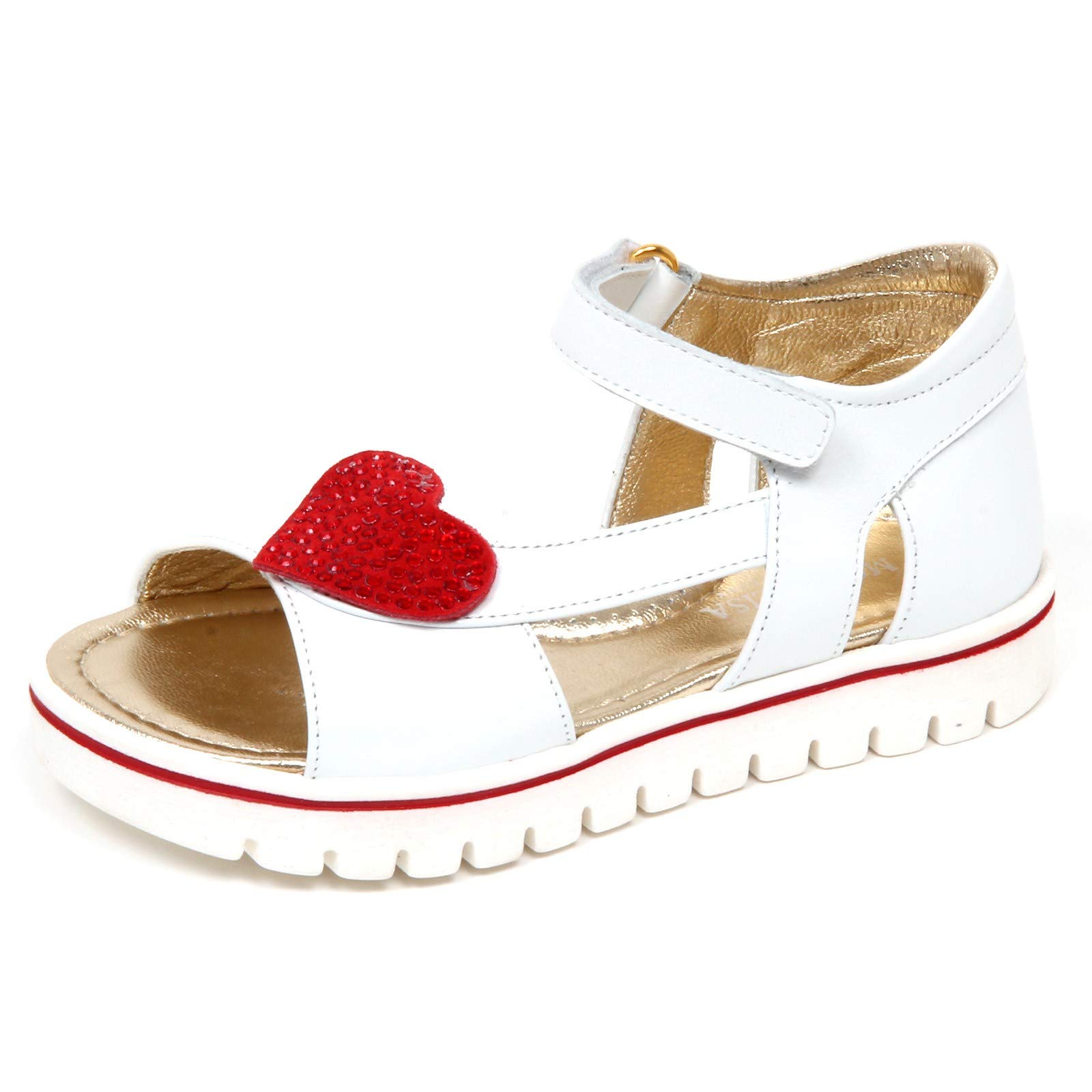 Sandale fille Monnalisa blanche E8678 facile à enfiler pour bébé - 5