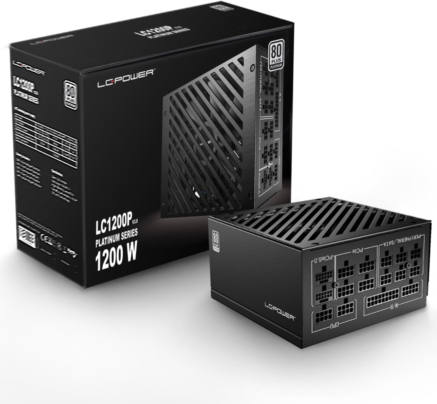 LCPOWER Gaming PC Power Supply,1200W PSU 80+ Platinum