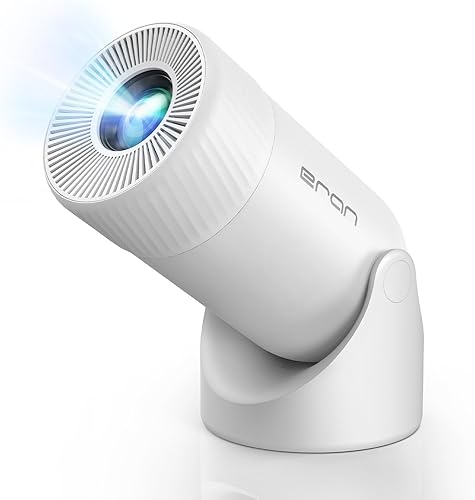 Proyector portátil HY300PRO MINI actualizado compatible con 4K 1080P con doble banda WIFI6 5G inalámbrico 5.2 Bluetooth Android 13,270 giratorio,