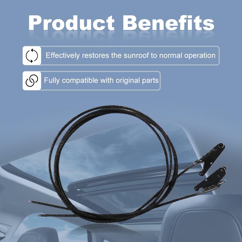 JDMON Sunroof Glass Cable For Ford F150 2015-2020 & F250/F350/F450 2017-2019 - Replacement For FL3Z16502C22