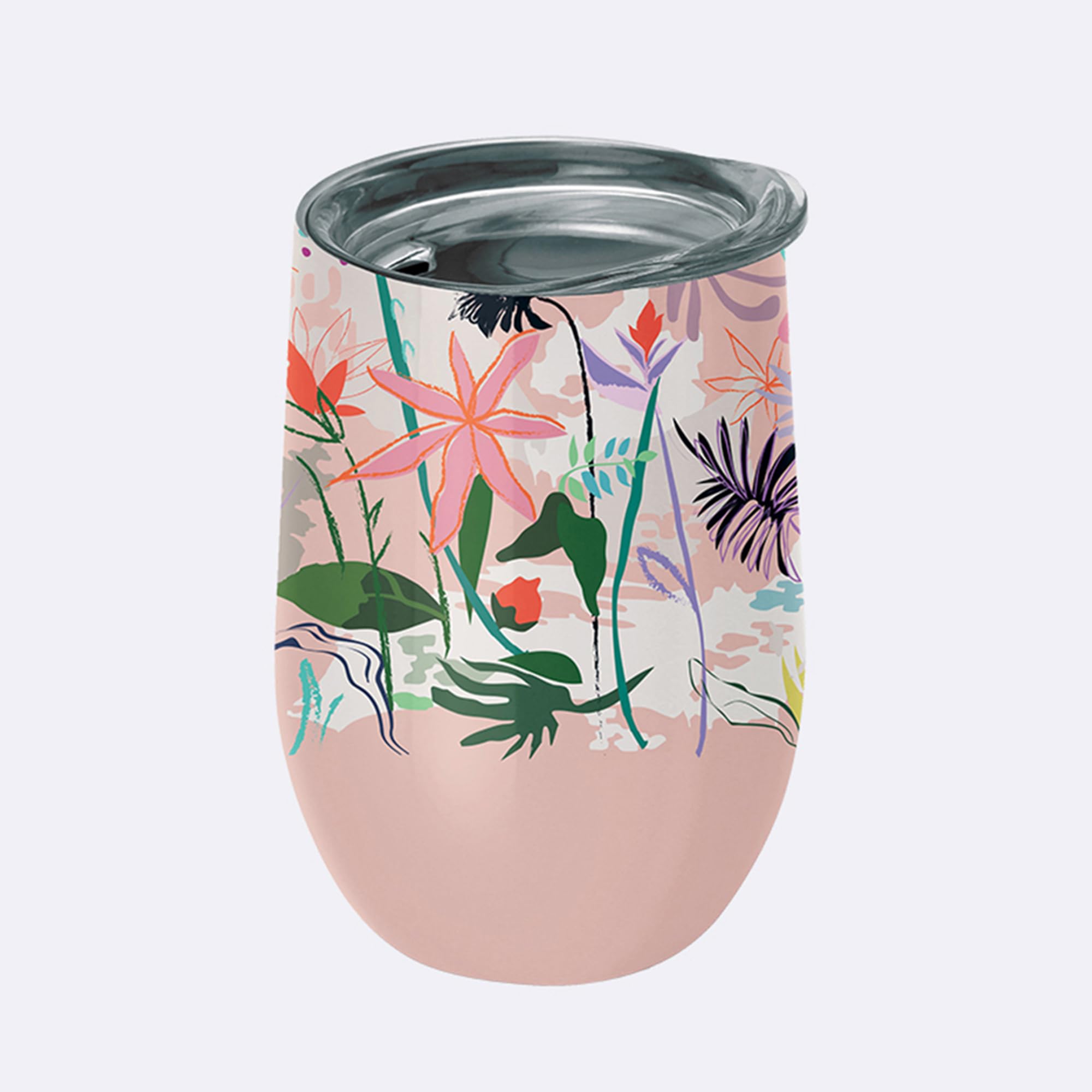 chic.mic Taza térmica Bioloco Office 420 ml acero inoxidable (Marsh flowers)