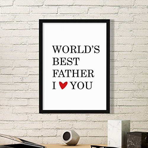 Art Prints Peintures Papa cadre noir de qualité supérieure DIYthinker