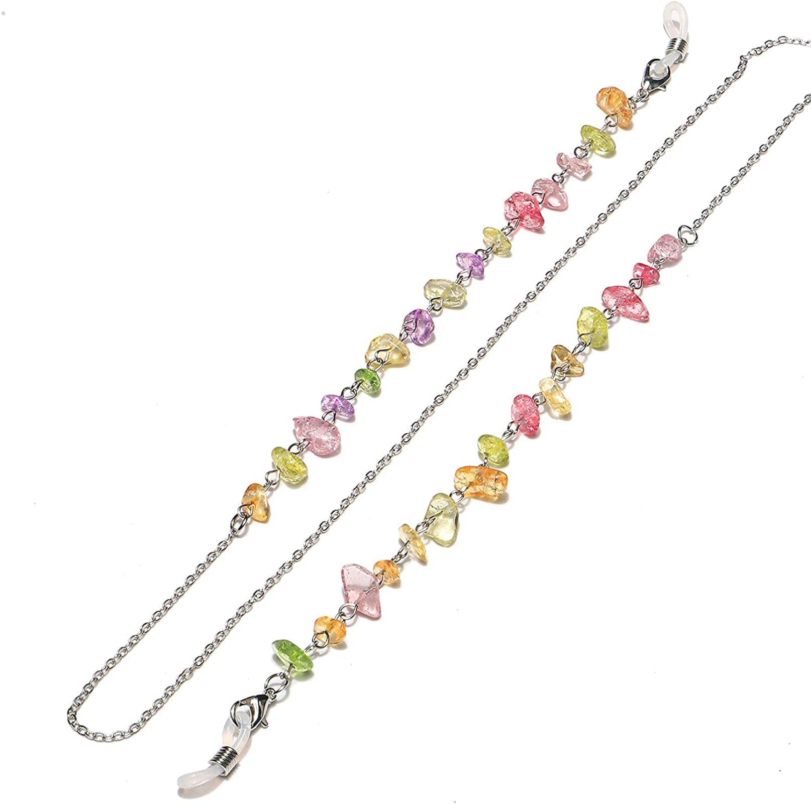 REVAHI Natürliche Bunte Sonnenbrillenketten Stilvolle Brillenketten Eyewear Lanyard Chain für Frauen