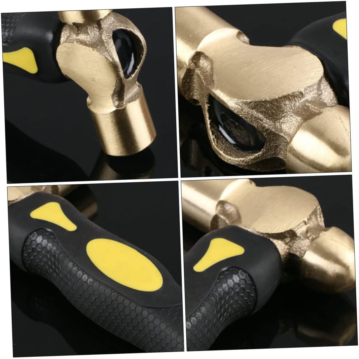 HOMSFOU Brass Metal Stamping Hammer Hammer for Projects and Metalworking Precision Striking Tool for Jewelry Making and Crafts
