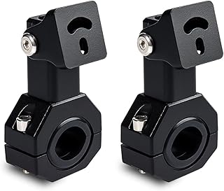 mewmewcat Suporte De Montagem Para Motocicleta,Suporte de montagem para motocicleta 2 PCS Ajuste de 360 graus Off-Road ATV UTV Barra de luz Montagens Suporte de montagem Kits de braçadeira de barra