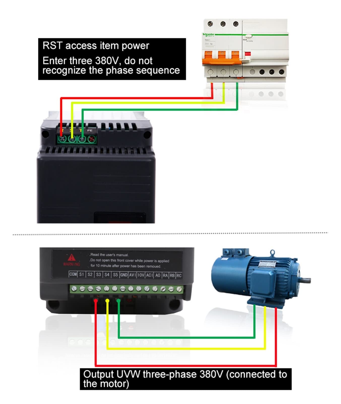 2,2kW monofase AC220 3 Fase AC380V Inverter di frequenza VFD Azionamento a velocità Regolabile CNC Motore del Fuso,Funzioni di Protezione Multipla(0.75kw,220)