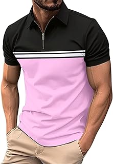 Camiseta casual para hombre, camiseta de moda, blusa para hombre, primavera y verano, color liso, cuello alto, camiseta de manga corta, casual, compatible con máquina