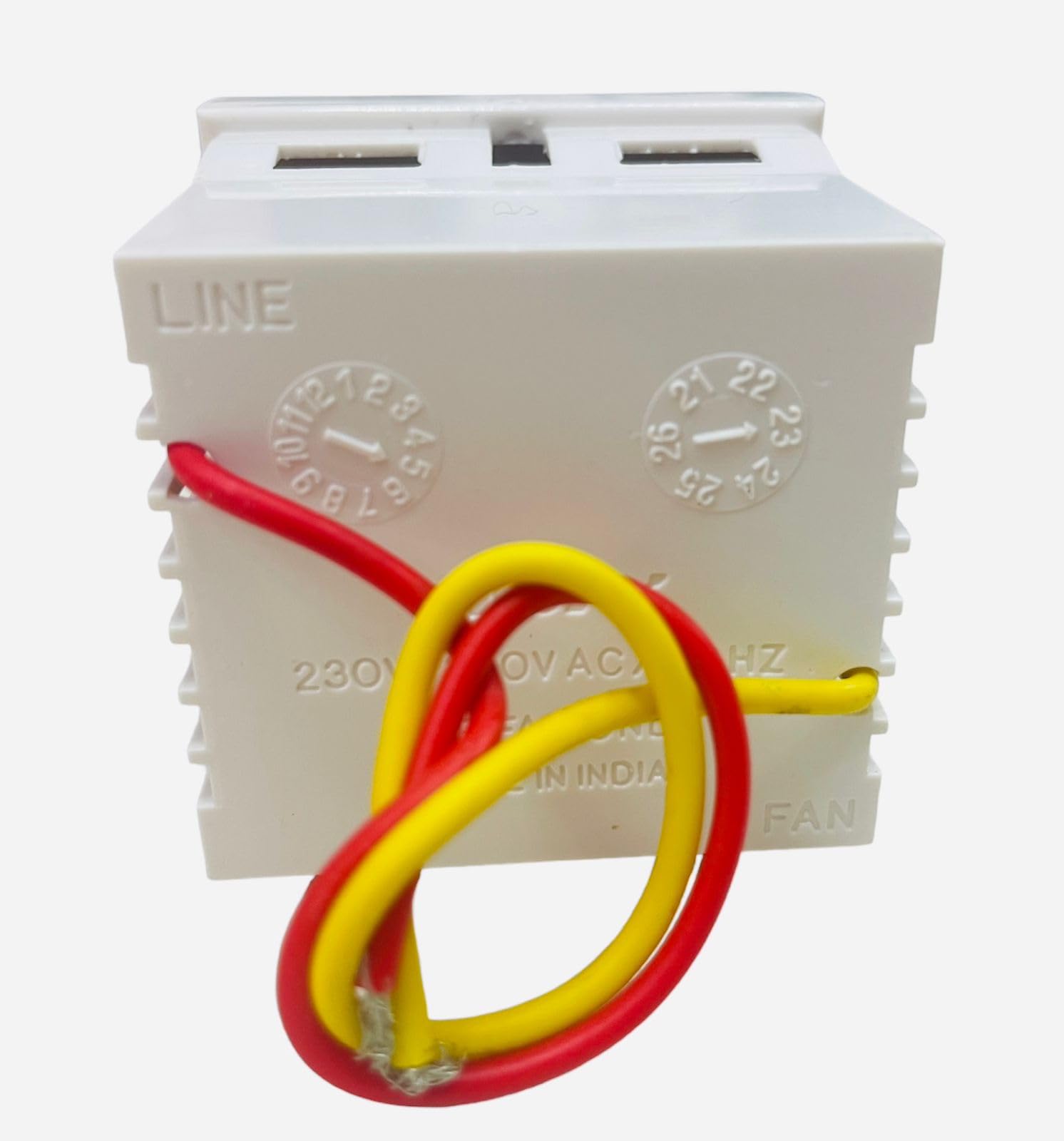 Elleys gama 5 step regulator socket type Module White(pack of 1 ) 2