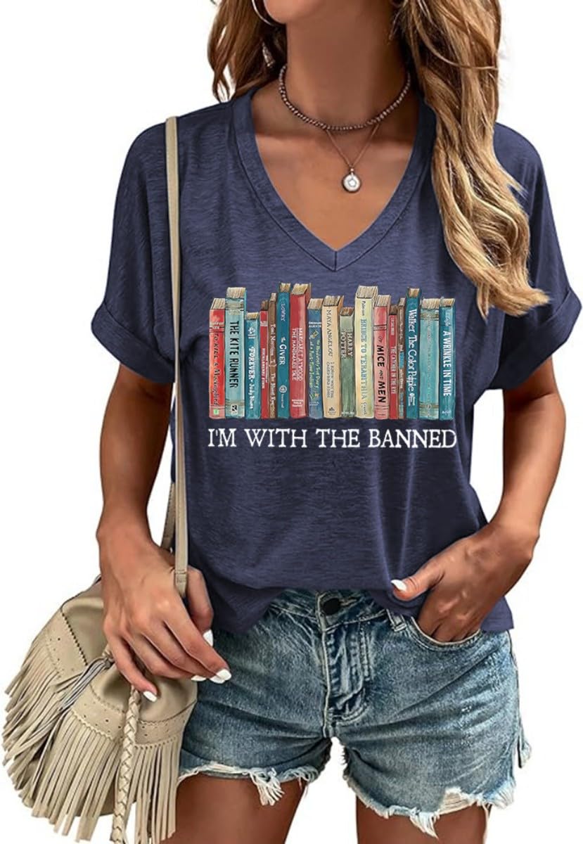 BeopjeskCasual V-Neck Graphic Tees for Women Summer Cute Short Sleeve Holiday Family Match T-Shirt Tops…