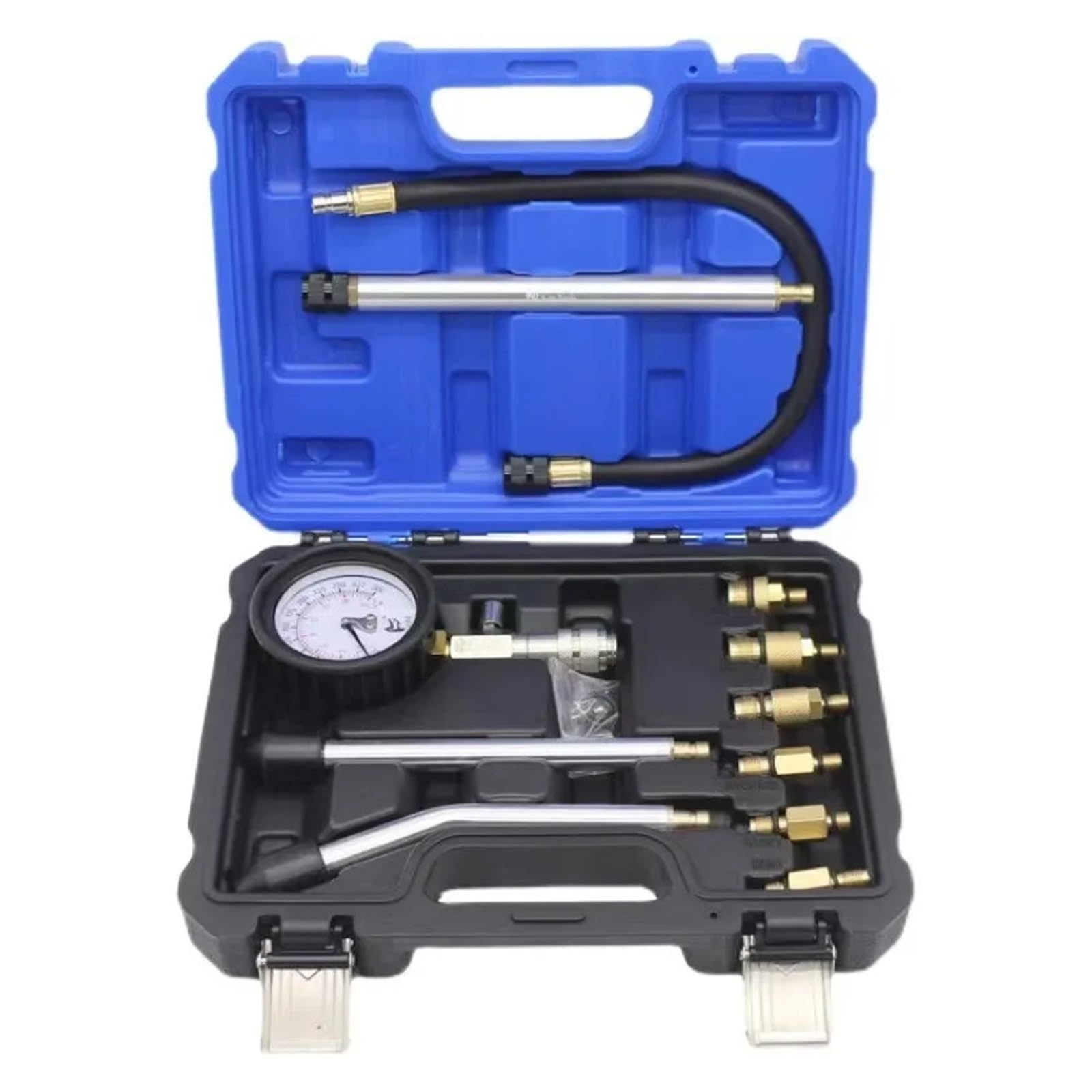 Medidor de presión de Cilindros Multiusos para automóviles, comprobador de compresión de Cilindros de Motor, Kit de comprobador de presión de Cilindros