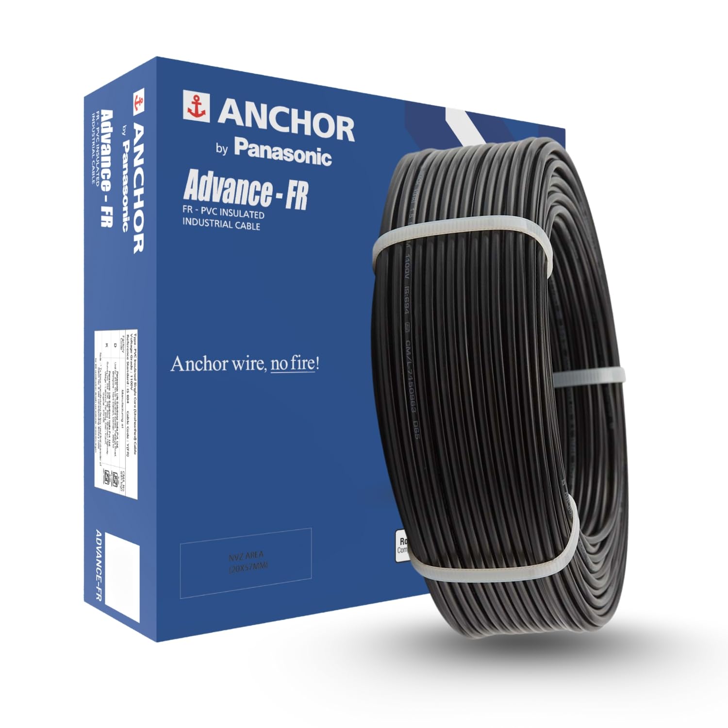 Anchor by Panasonic Penta 2.5 mm PVC Insulated 45 Meter Copper Electric Wire for Home, Industrial and Commercial Connections (Black, N-96335BK)-picture-18
