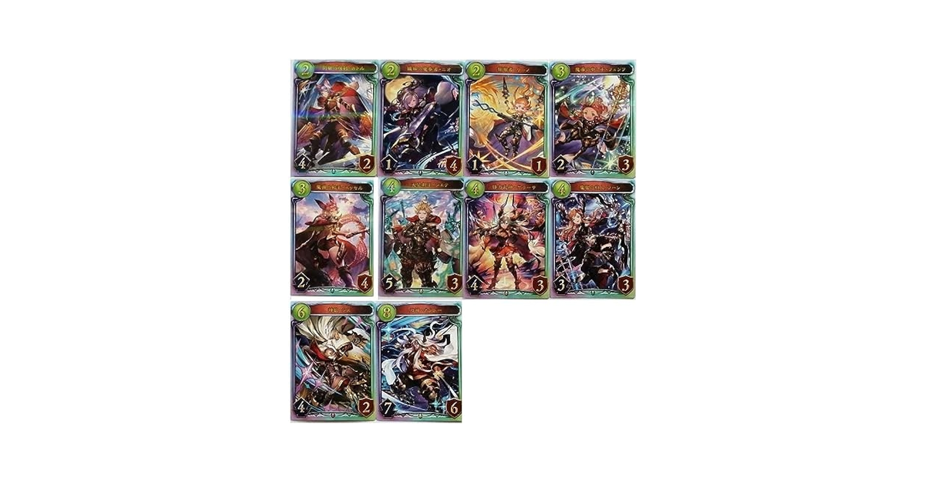 シャドウバース　WGP2019 世界大会プロモーションカード　全８種セット シャドウバース WGP2019 世界大会プロモーションカード 全8種