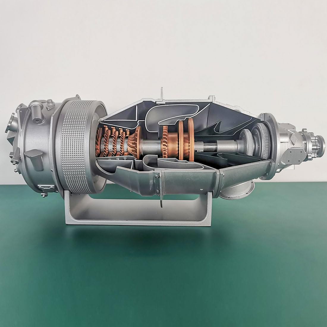 Turboprop Motor Flugzeug Triebwerk Modell 3D-Druck Jet Flugzeugmotor Modell Ideal für Mechanische Experimente, Desktop-Modellbau, Hobbyisten & Autoliebhaber- 100+ Teile