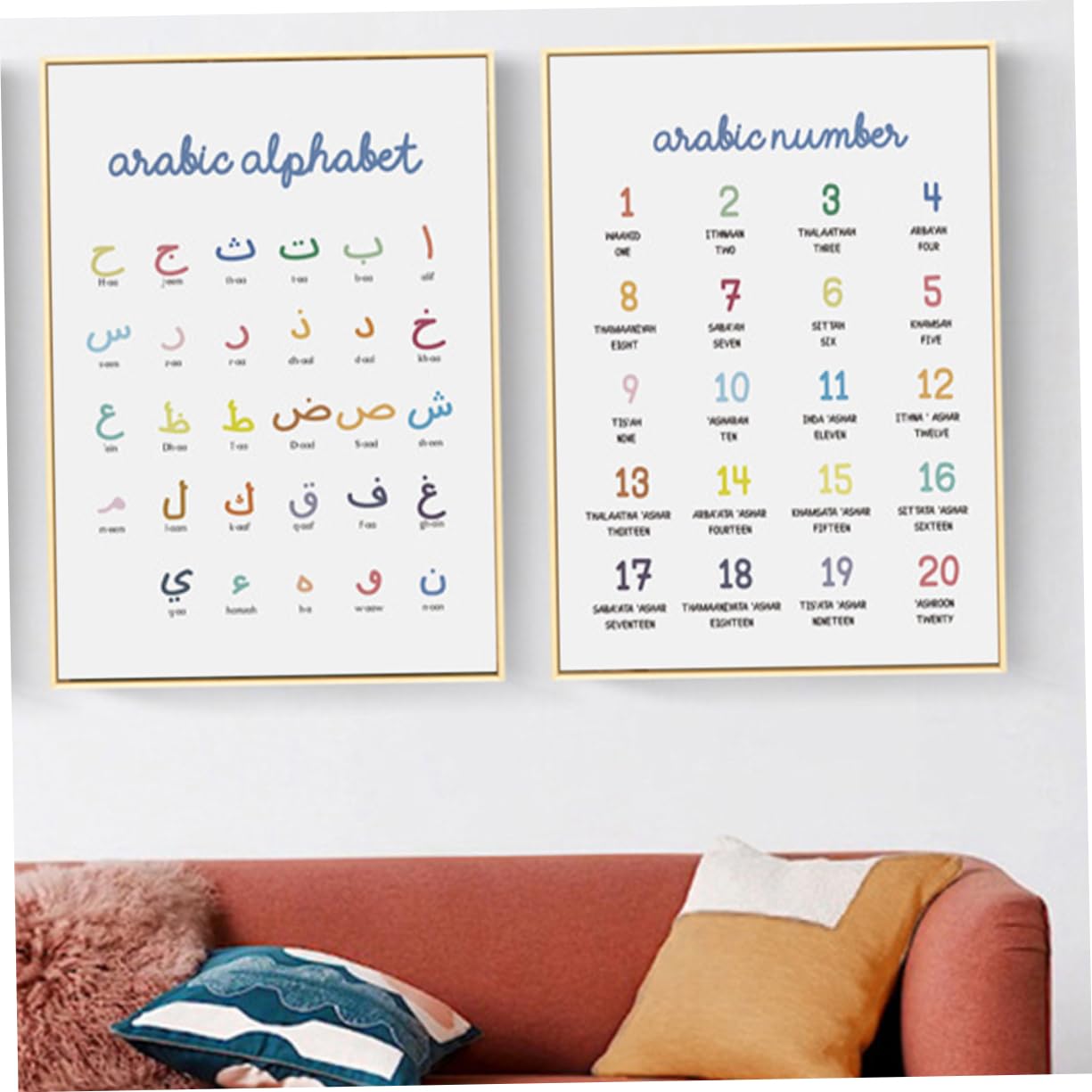 SHINEOFI 3 Sätze Alphabet Und Lernposter Für Kinderzimmer Farbige Wanddekoration Für Vorschule Kindergarten Und Homeschooling Ansprechendes Design Für Kleine Lernende 2 Stück * 3