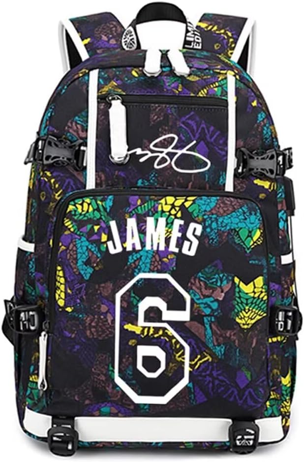 Basketball Player 23 Luminous Backpack Travel Daypack Fans Bag (Style 4)