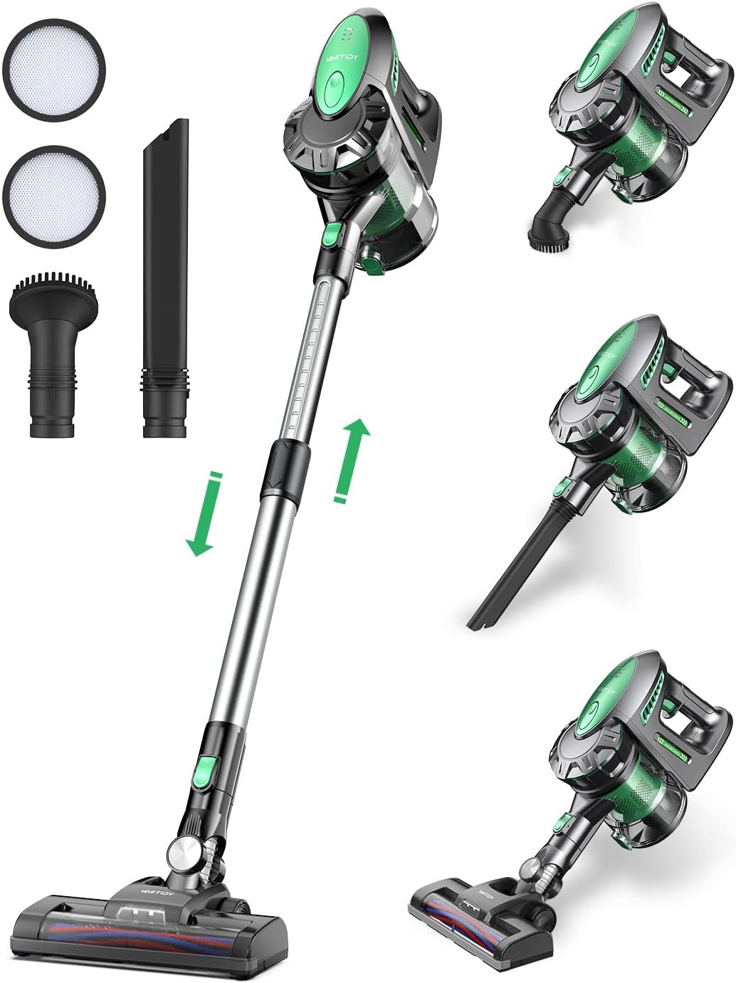 Aspirapolvere Senza Fili - Scopa Elettrica Ricaricabile Senza Sacco Per Casa E Auto - Foto 9