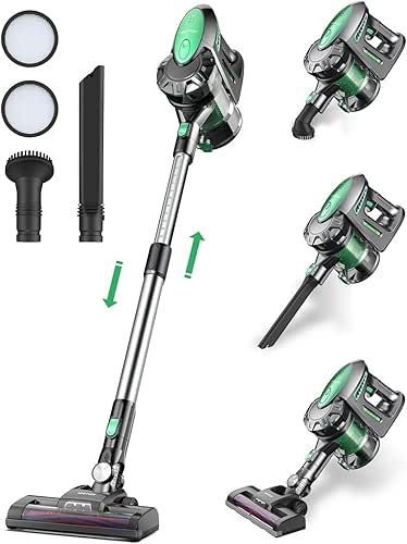 Vactidy Aspirateur sans fil, aspirateur sans fil avec batterie amovible,