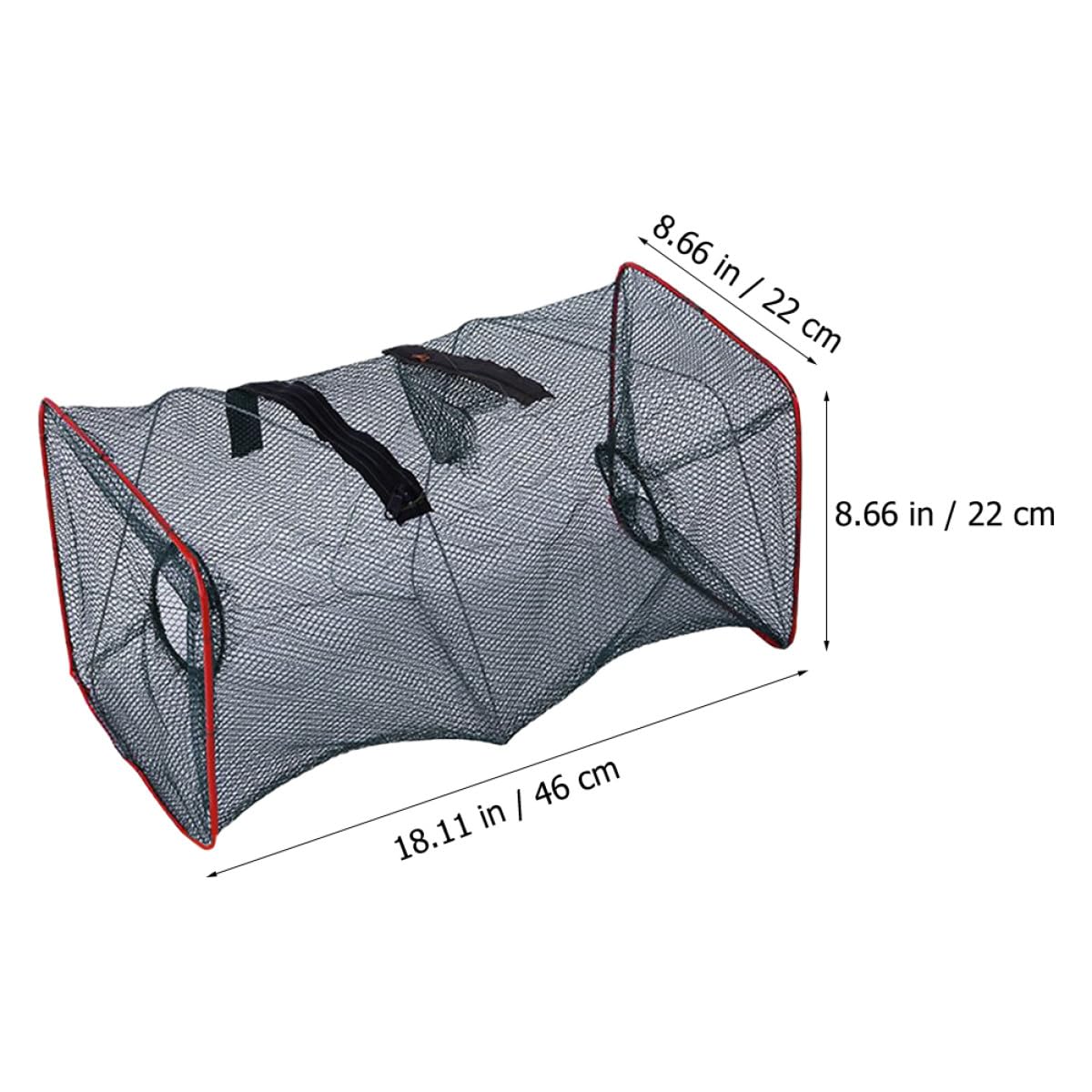 Trampa de Pesca Plegable 3 Piezas Red de Pesca Compacta 50x20x20 cm para Cangrejos Azules y Camarones