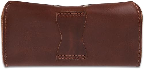 Miniatura 3 de Leather Eyeglass Case Genuine Leather Sunglasses Case Eyewear Pouch Glasses Sleeve Slim Unisex Eyeglass Holder