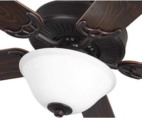 Miniatura 10 de AirPro Collection - Ventilador de techo de cinco aspas de 52 pulgadas con kit de luz blanca grabada