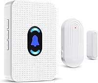 Vista 1 de Daytech Timbre Inalámbrico con Sensor de Puerta Timbre de Entrada con Alcance de 800 pies 20 Melodías 5 Niveles de Volumen Ajustable Timbre