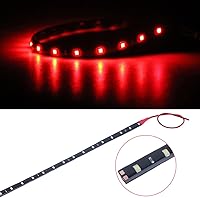 Vista 4 de Yolu Tira de luz LED súper brillante de 11.8 in 15SMD flexible e impermeable para decoración interior y exterior de automóvil, luz DRL para correr