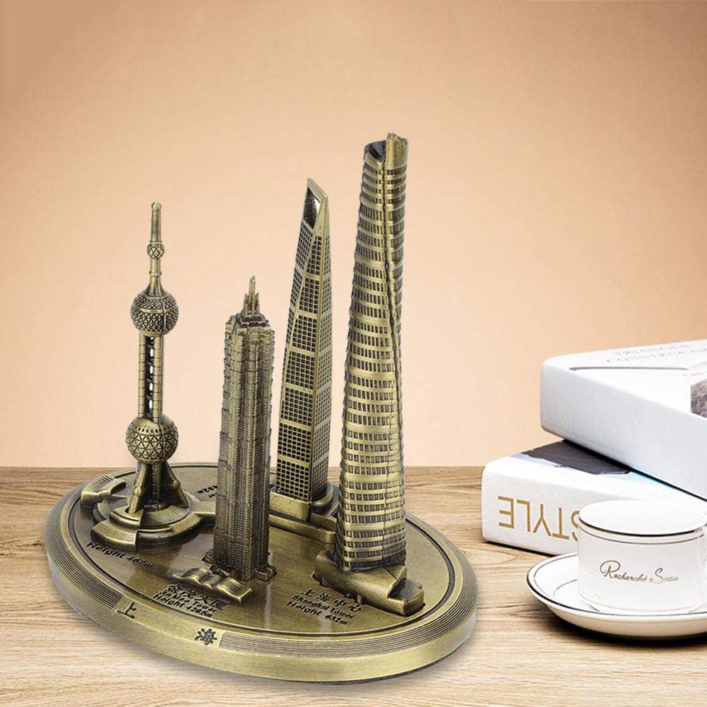 Marhynchus Oriental Pearl Tower-Gebäude-Modell Shanghai Financial Center-Gebäude-Modell Shanghai Buildings Souvenir(#1)