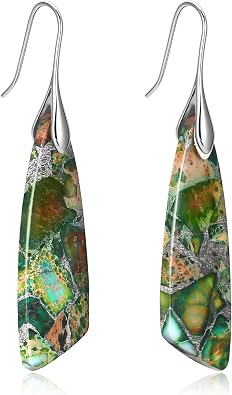 MJartoria Stone Earrings for Women Trendy Vintage Dangle Earrings Drop Earrings Statement Earrings Jewelry Gifts