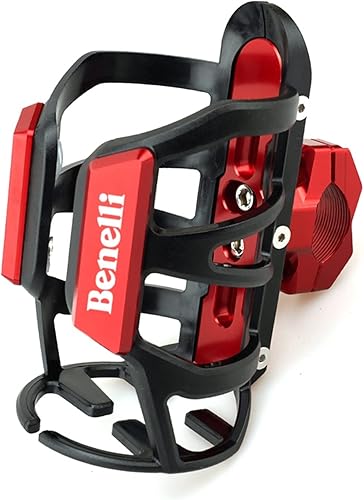 FLECHR Universal para Benel-li TRK 502X 502 251 Leoncino 250 500 2017-2021 Accesorios para motocicleta botella de agua bebida portavasos color rojo