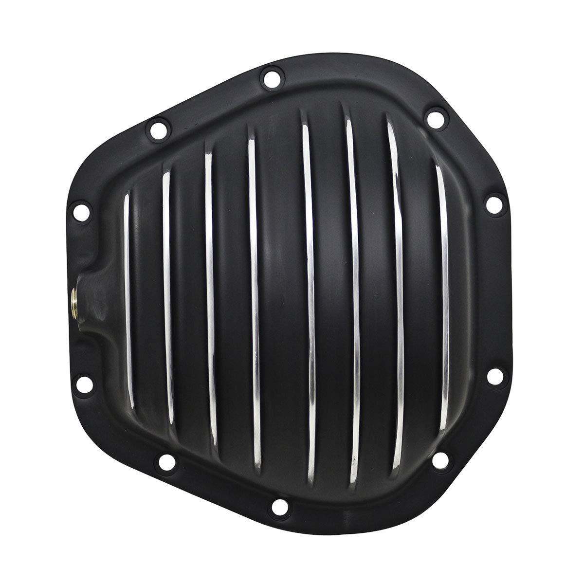 Cobra-Tek - CBK-HZ-5076-PBK- Compatible/Replacement For1966-1968-1970-1972-1998-2021 Dana 60 Front Rear Differential Cover 10 Bolt Black (Aluminium).