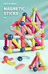 42PCS Ensemble de boules et de barres magnétiques, ensemble de construction magnétique, boules magnétiques et bâtons - Avec sécurité, extra-fort, STEM Jouets pour garçons & Filles 3+