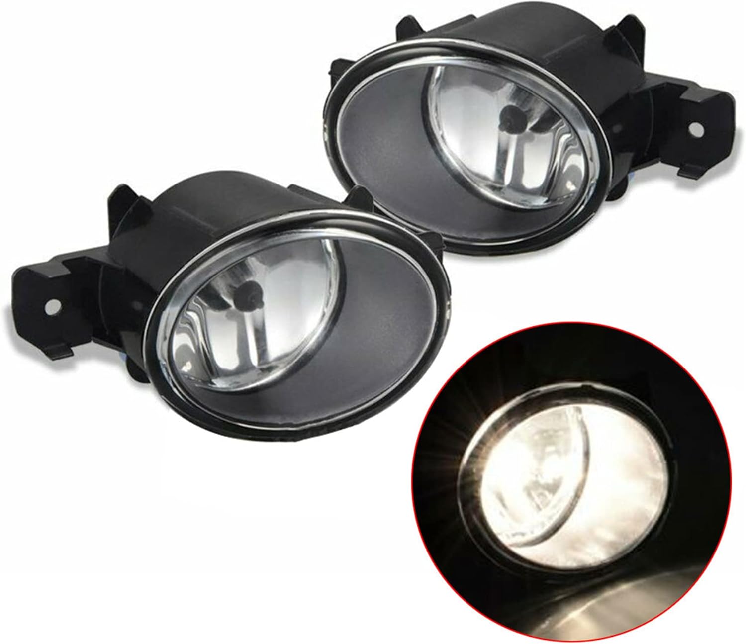 Silscvtt Fog Lights Replacement for Nissan Sentra Maxima Altima Rogue & Infiniti M35 M45 G37 JX35 QX60 with H11 Lamp Bulbs Left+Right Side (Passenger & Driver Side)