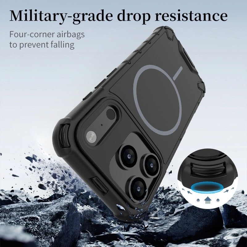 Coque iPhone 14 verte silicone rigide magnétique antichoc - 4