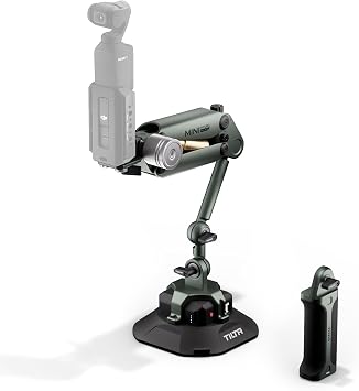 Tilta Hydra Alien Mini Ultimate Kit Forest Green | Compatible with DJI Pocket 3/4 | Shock Absorbing Arm | Camera Car Mount | Electronic Suction Cup | Hydraulic Damping HDA-T15-C-FG