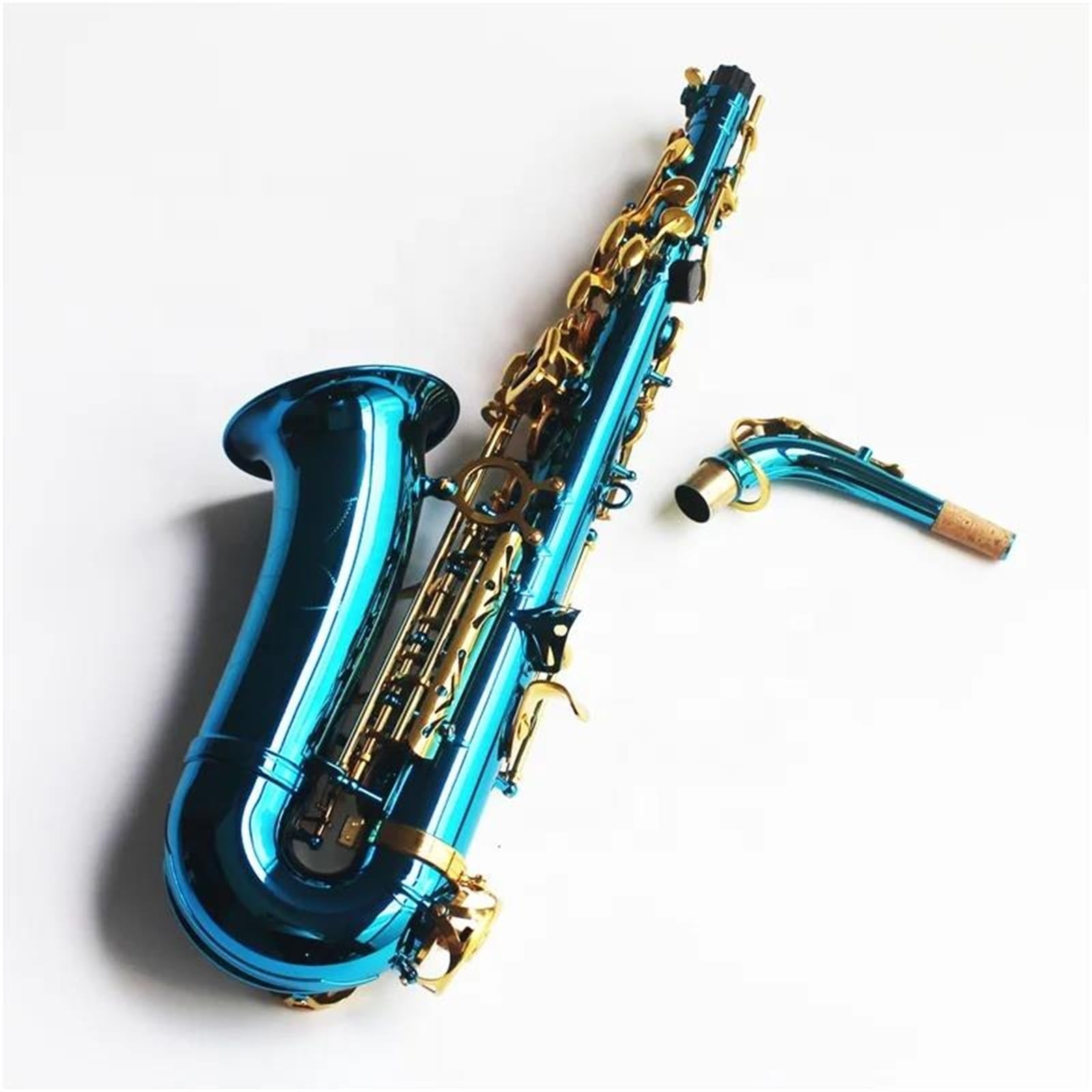 Sassofono Contralto Placcato In Nichel Blu Per Strumenti A Fiato Sassofono