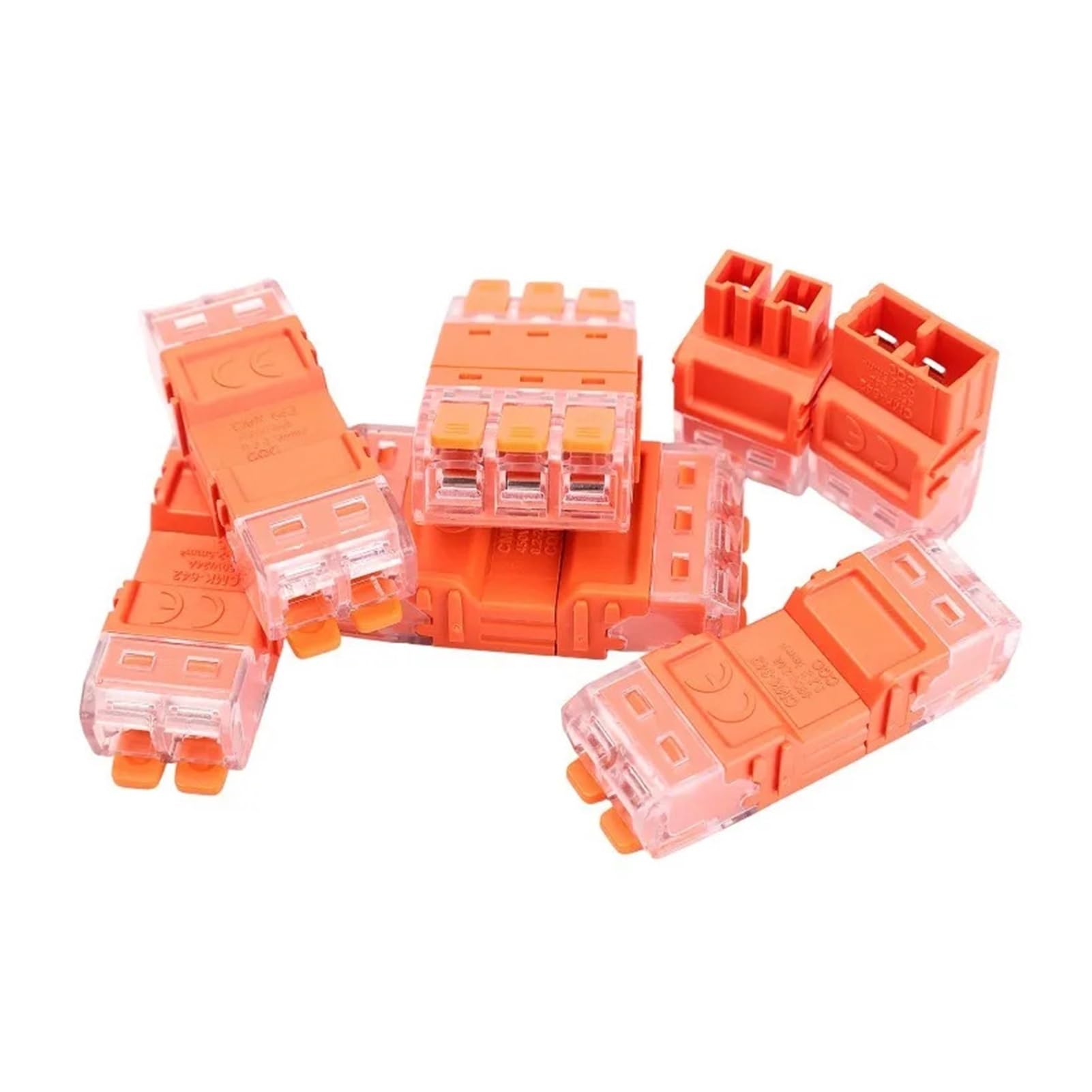 Connettore cavo a leva rapida da 10 pezzi 2-3 In Out Morsettiera maschio femmina(10PCS-(3 in 3 out))
