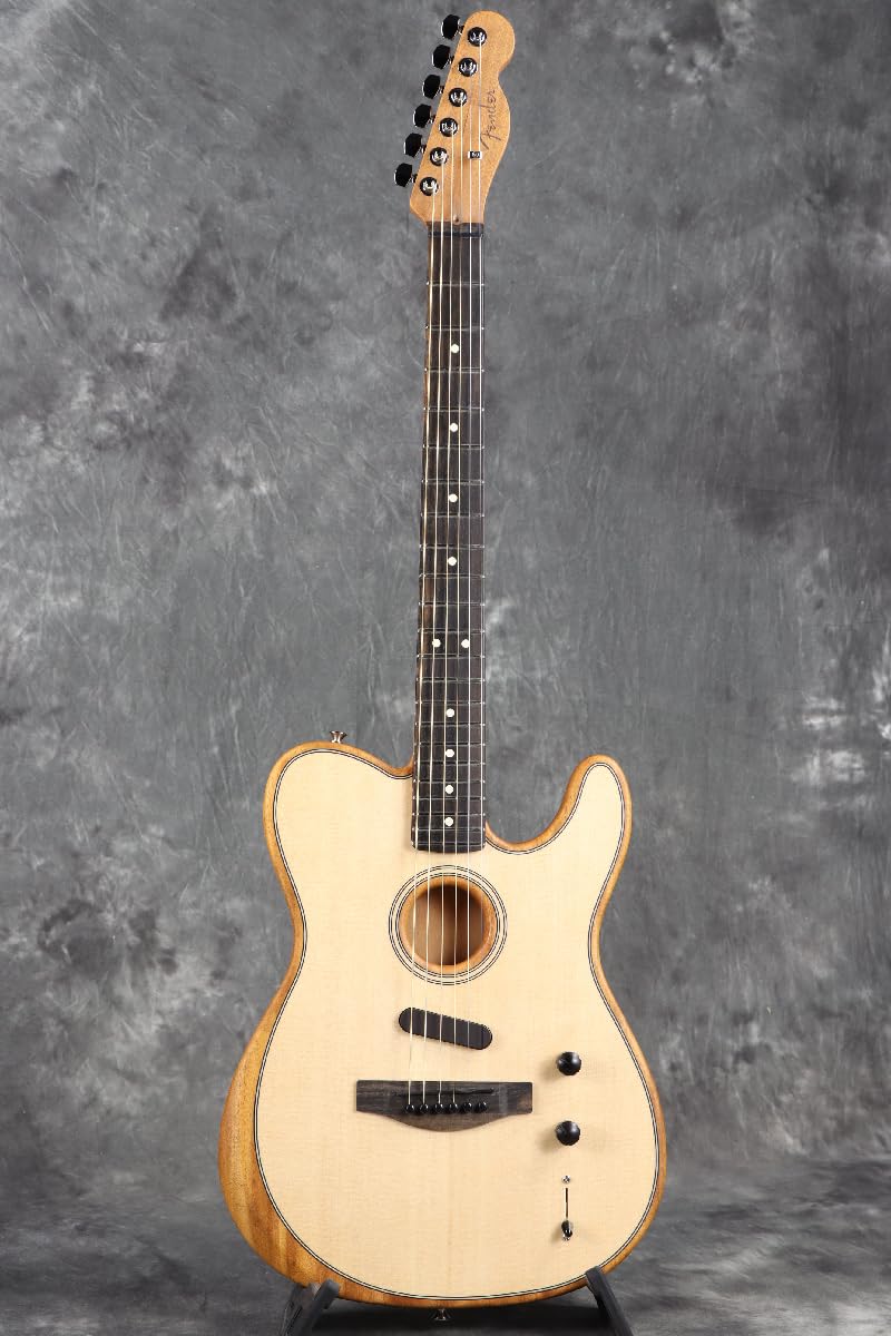 Fender American Acoustasonic Telecaster Natural - Ebony Elektro