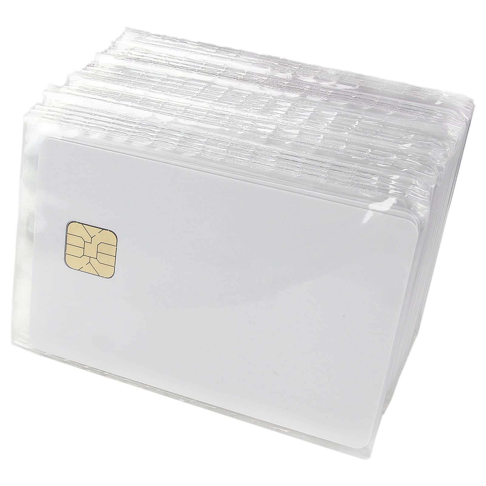 50 pz carta in PVC vuota con chip 4428 contatto smart card hotel key card ISO7816 protocollo
