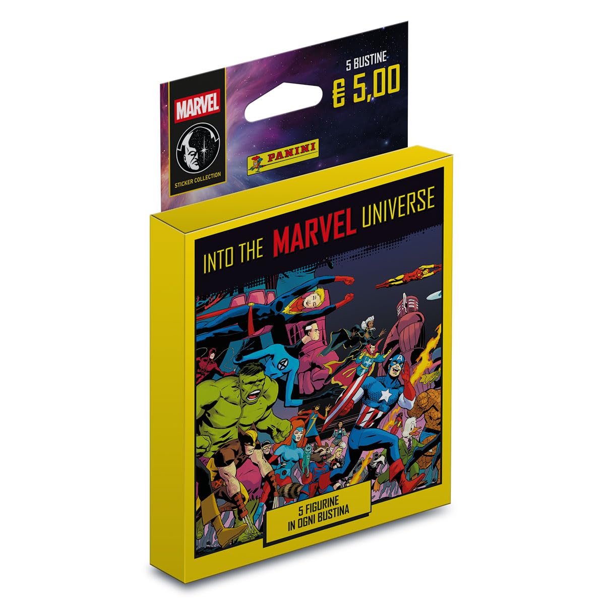 Into the Marvel Universe - Sticker Collection Panini - Super Starter Pack [Album + 25 Bustine + 2 Cartoline Limited Edition]
