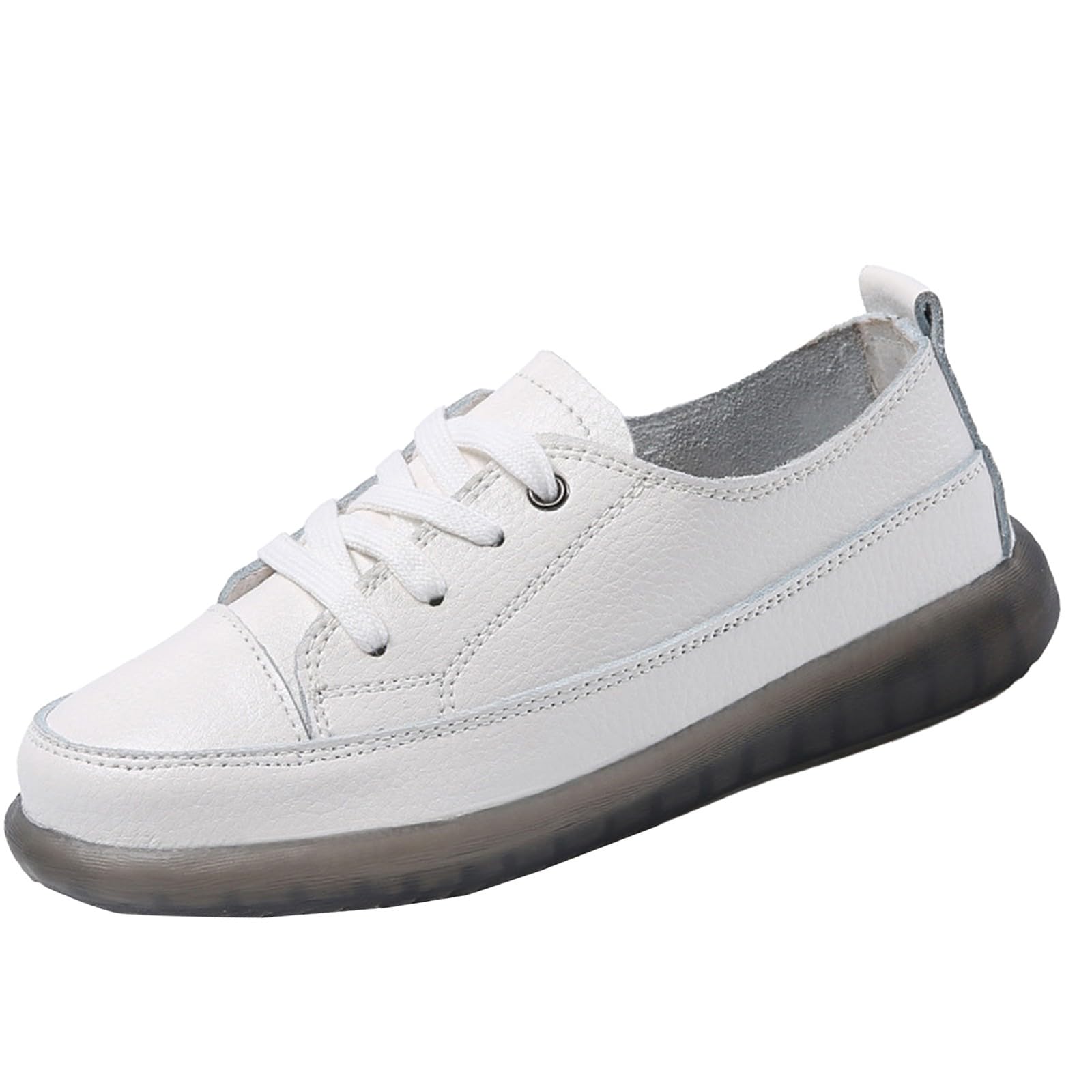 Generisch Mocasines para mujer cómodos zapatos casuales cómodos suaves mocasines planos cómodos zapatos planos con cordones zapatos de barco