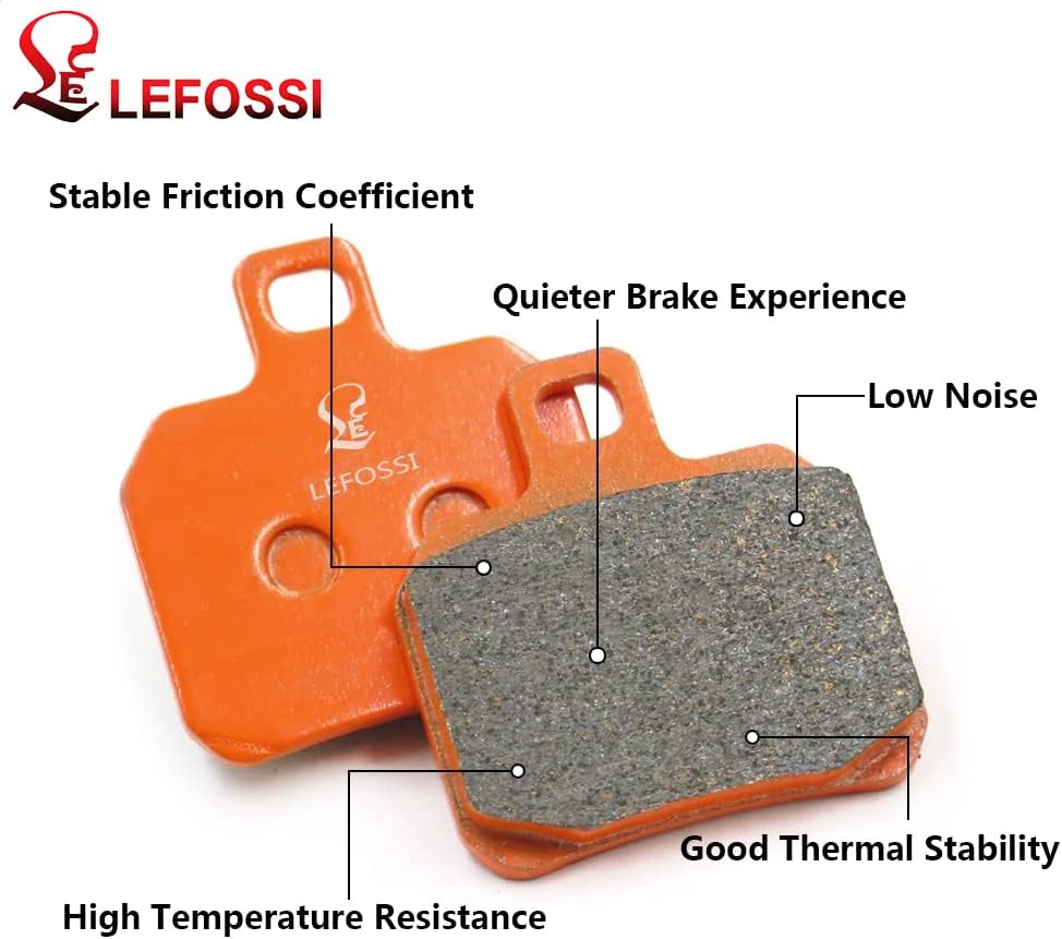 Front and Rear Carbon Fiber Brake Pads Compatible with for Ducati 848 1098 1198 for Monster 1200 S/R 1100 S 1099 for 1199 1299 Panigale FA447F FA266R