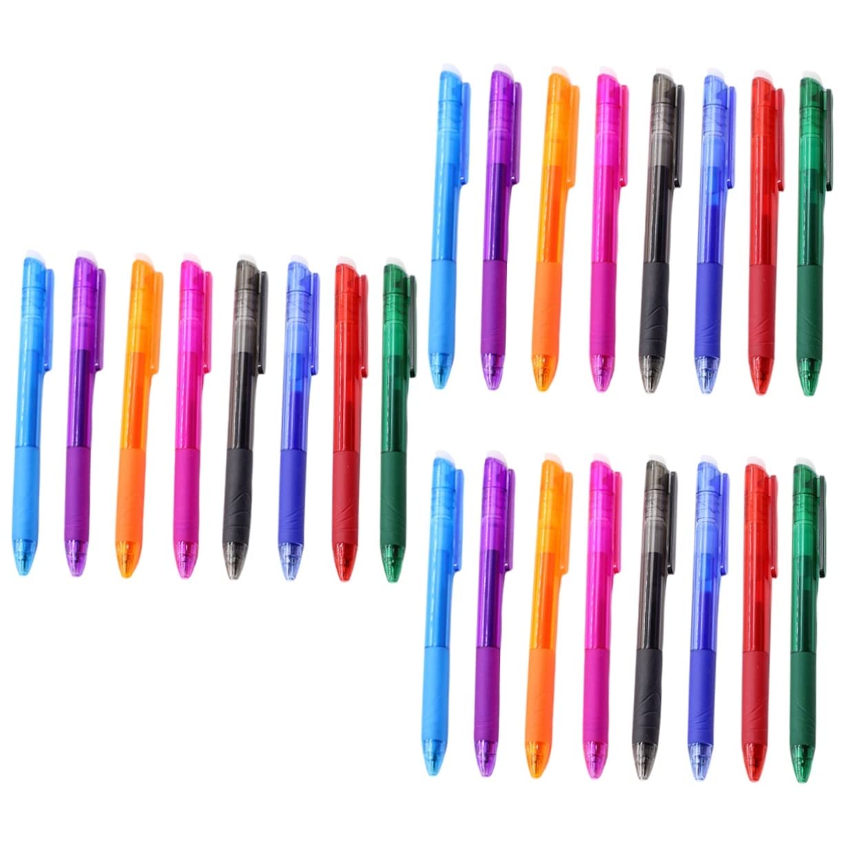 DOITOOL 24 Pezzi Penne Cancellabili Colorate per Scuola e Ufficio Scrittura Liscia e Facile Cancellare Penne Gel Estetiche per Regali Party