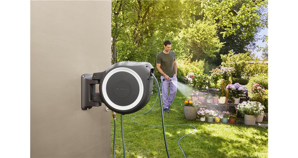Gardena 18622-33 Wand-Schlauchbox RollUp M/L 25m Weiß