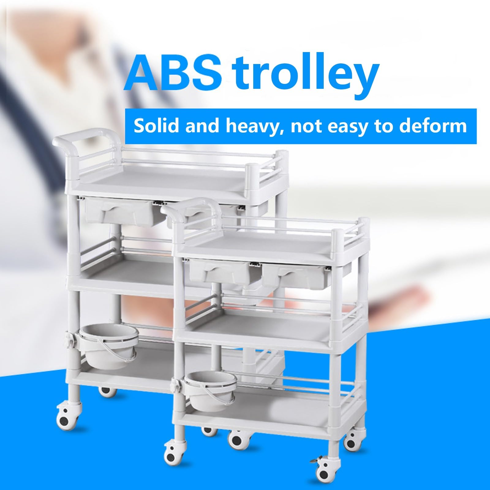 医療用カート 5引き出し 青 医療用カート - OPTIMUM series Z Type - TECHMED - 機器用 / 治療用