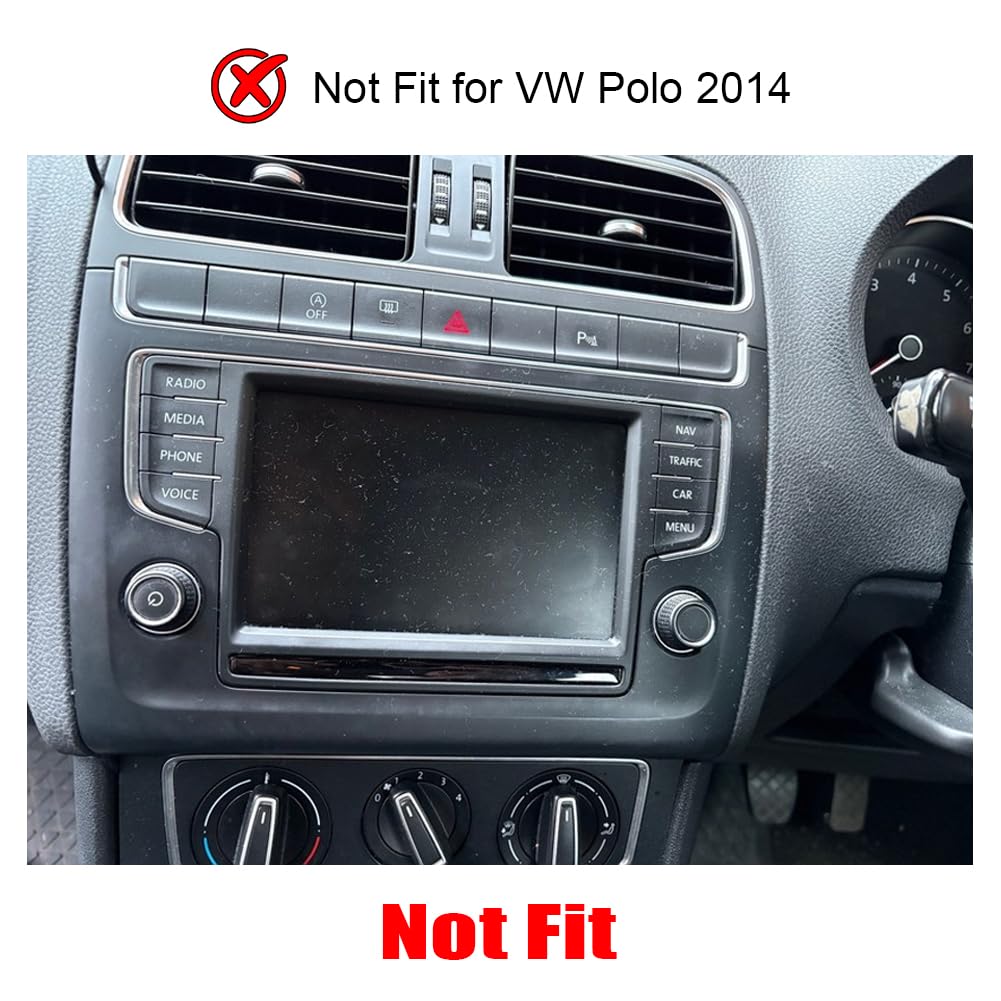 Radio samochodowe z ekranem 7 cali, do VW Polo 2015-2017 z bezprzewodowym Carplay, Android IPS, wyświetlacz samochodowy, podwójny DIN, stereo, Bluetooth, kamera cofania Head Unit Mirror Link FM/RDS