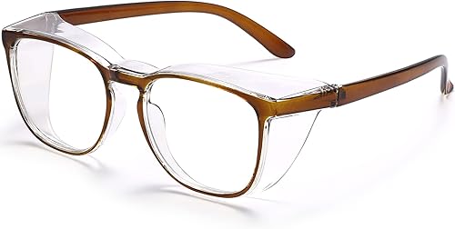 Rmerom Gafas de seguridad antivaho con bloqueo de luz azul, antipolvo, protección UV 400, para hombres y mujeres, Z87.1