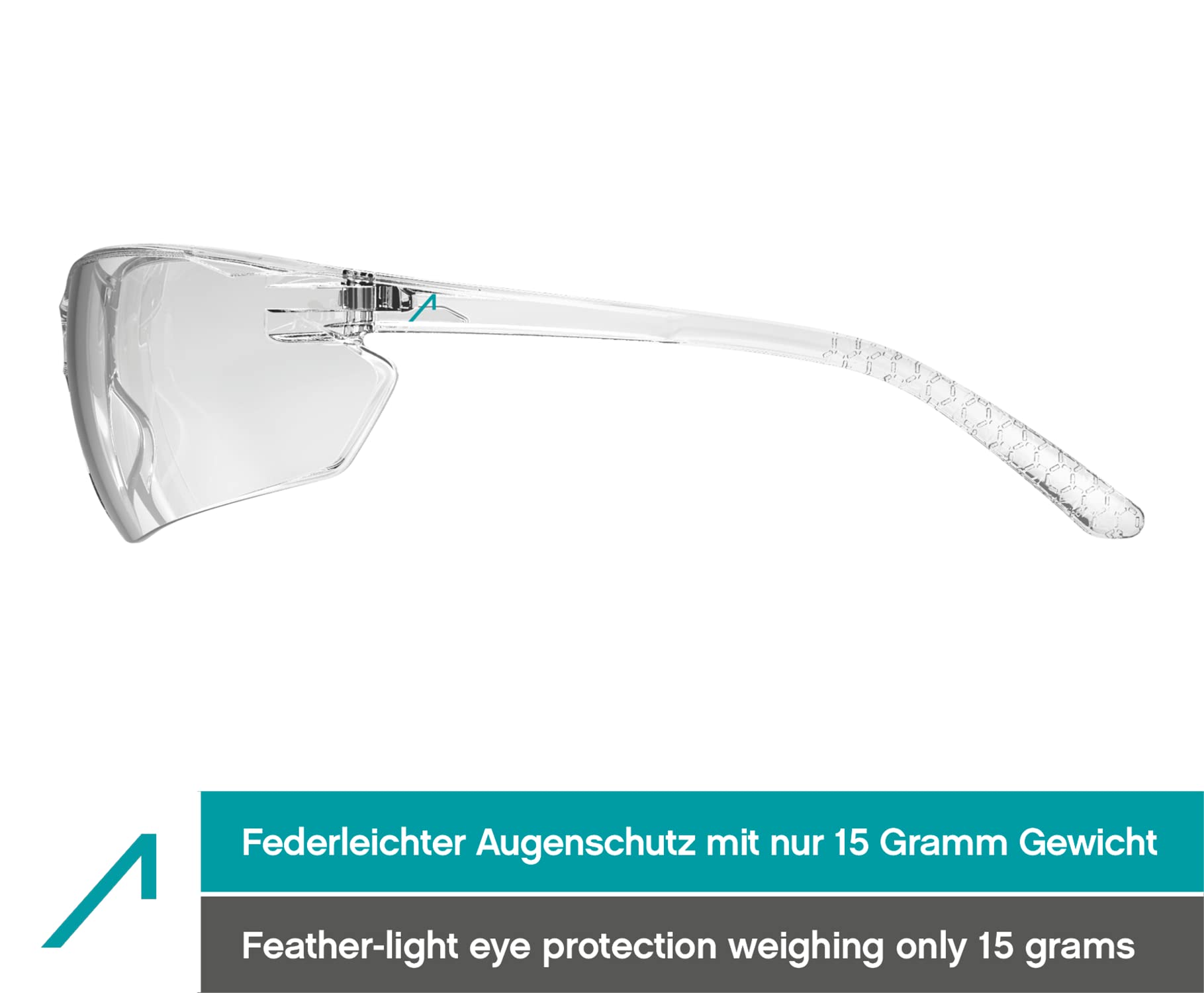 ACE FL-15G Okulary ochronne - EN 166 & ochrona UV - okulary do pracy - przyciemniane - opakowanie 10 szt.