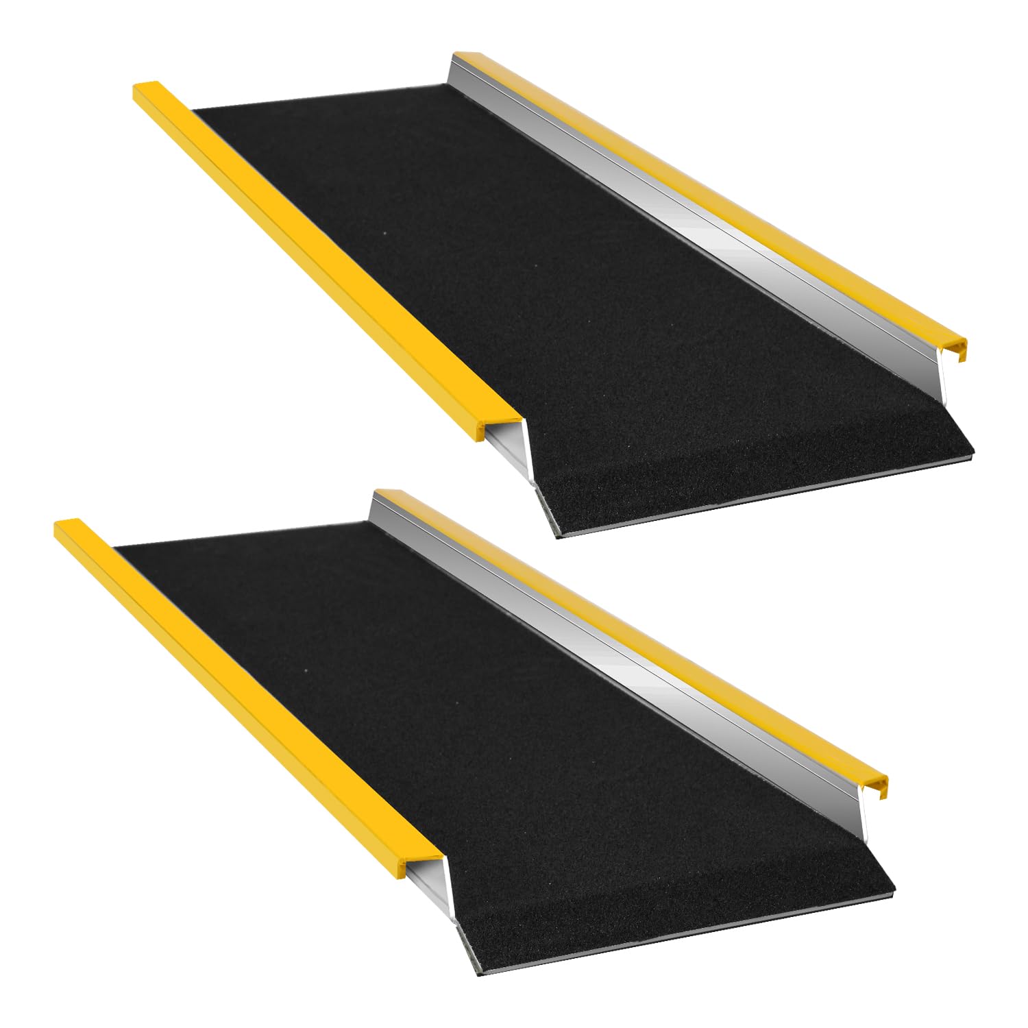 Rampa de Carga de Aluminio, 2 Unidades, 118 cm, Hasta 600 kg por Par, para Remolques, ATVs, Motos Pesadas y Cortadoras de Césped